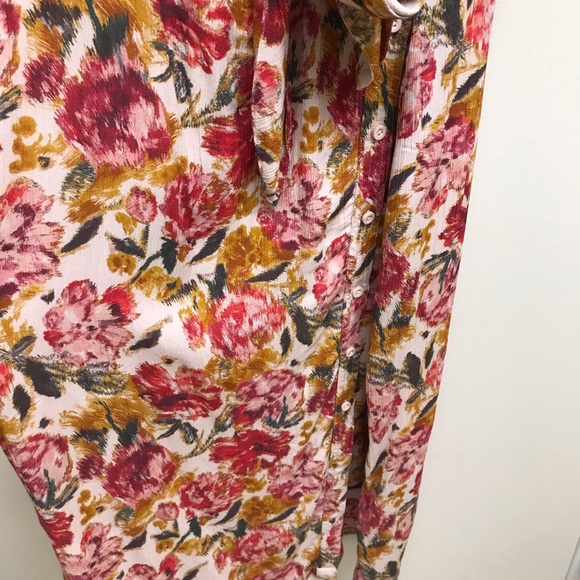Garnet Hill Floral Wrap Dress 16 - Picture 6 of 11